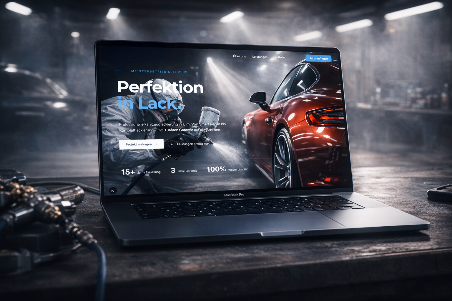 Lackierhalle Ulm Website