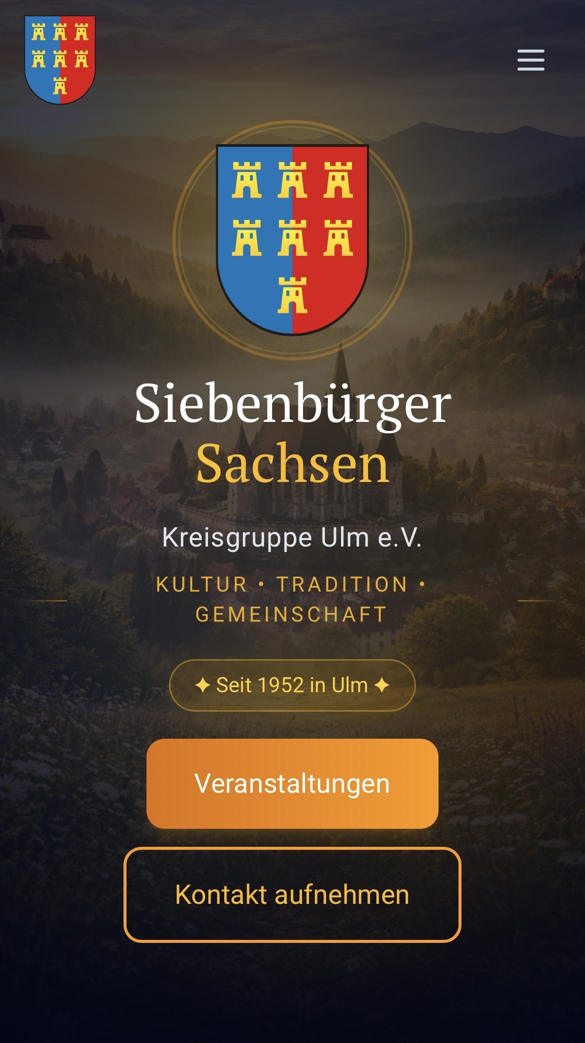 Siebenbürger Sachsen Website Hero Mobile