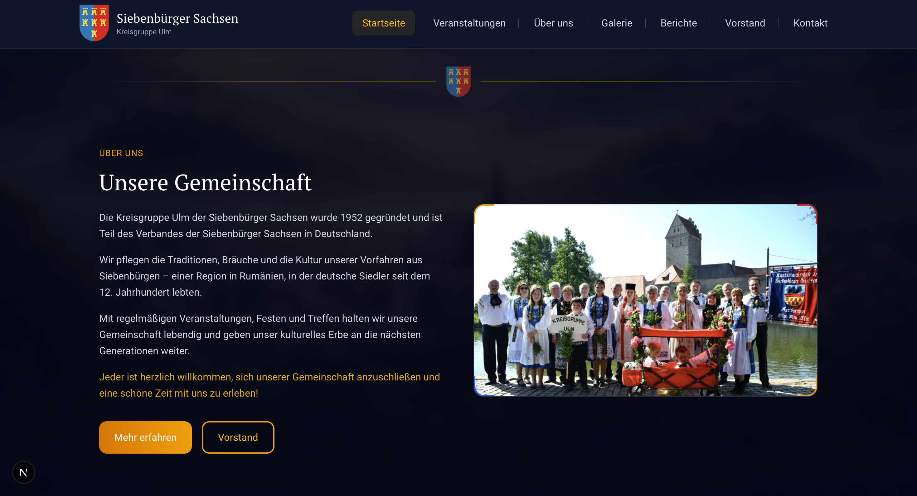 Siebenbürger Sachsen Website Über uns