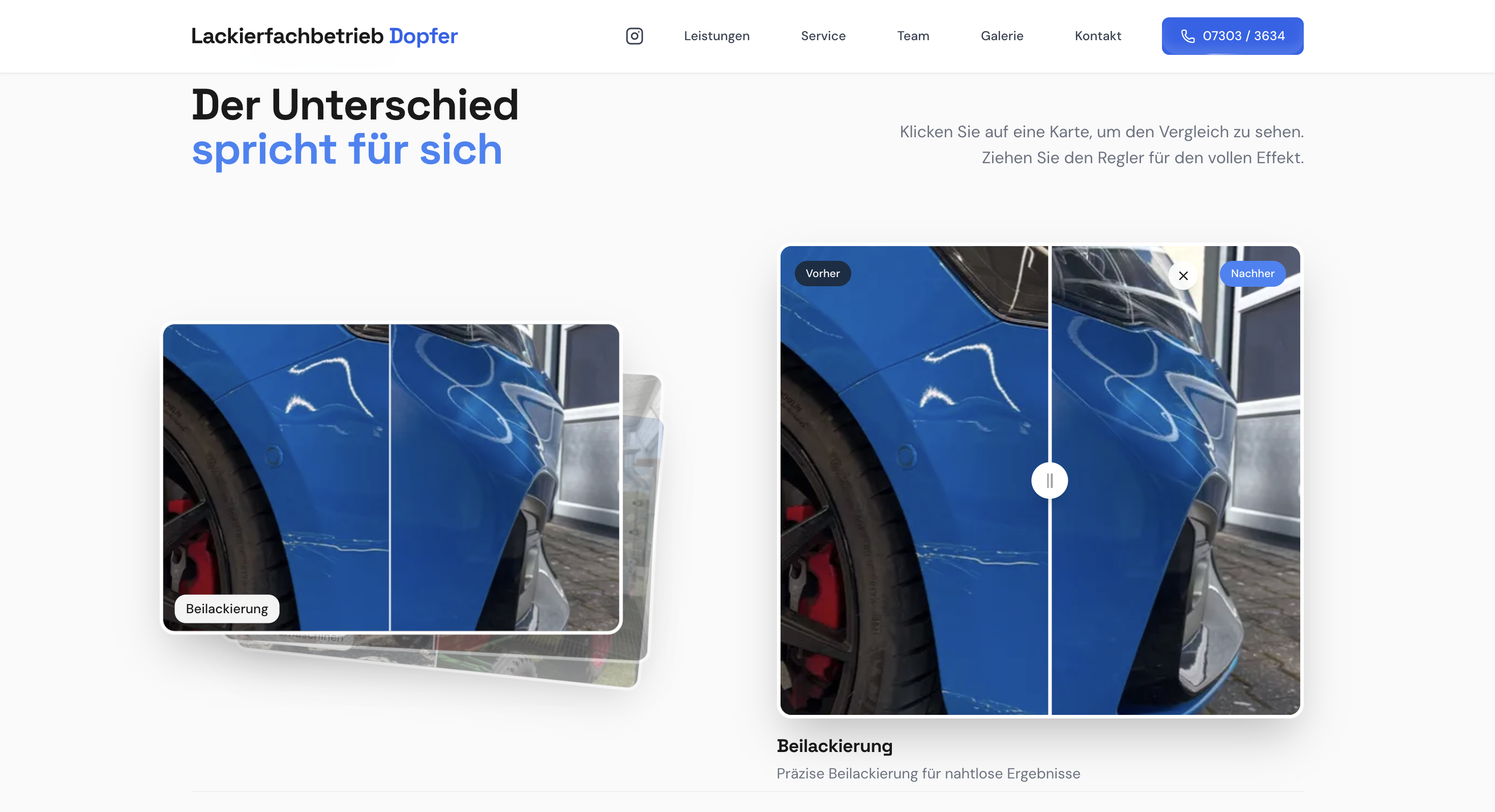 Dopfer Website Slider