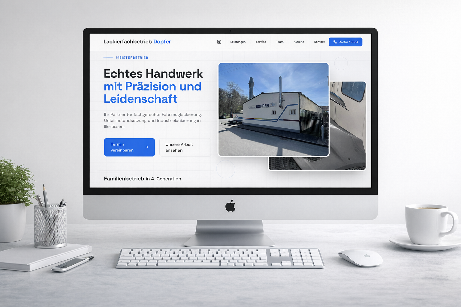 Lackierfachbetrieb Dopfer Website