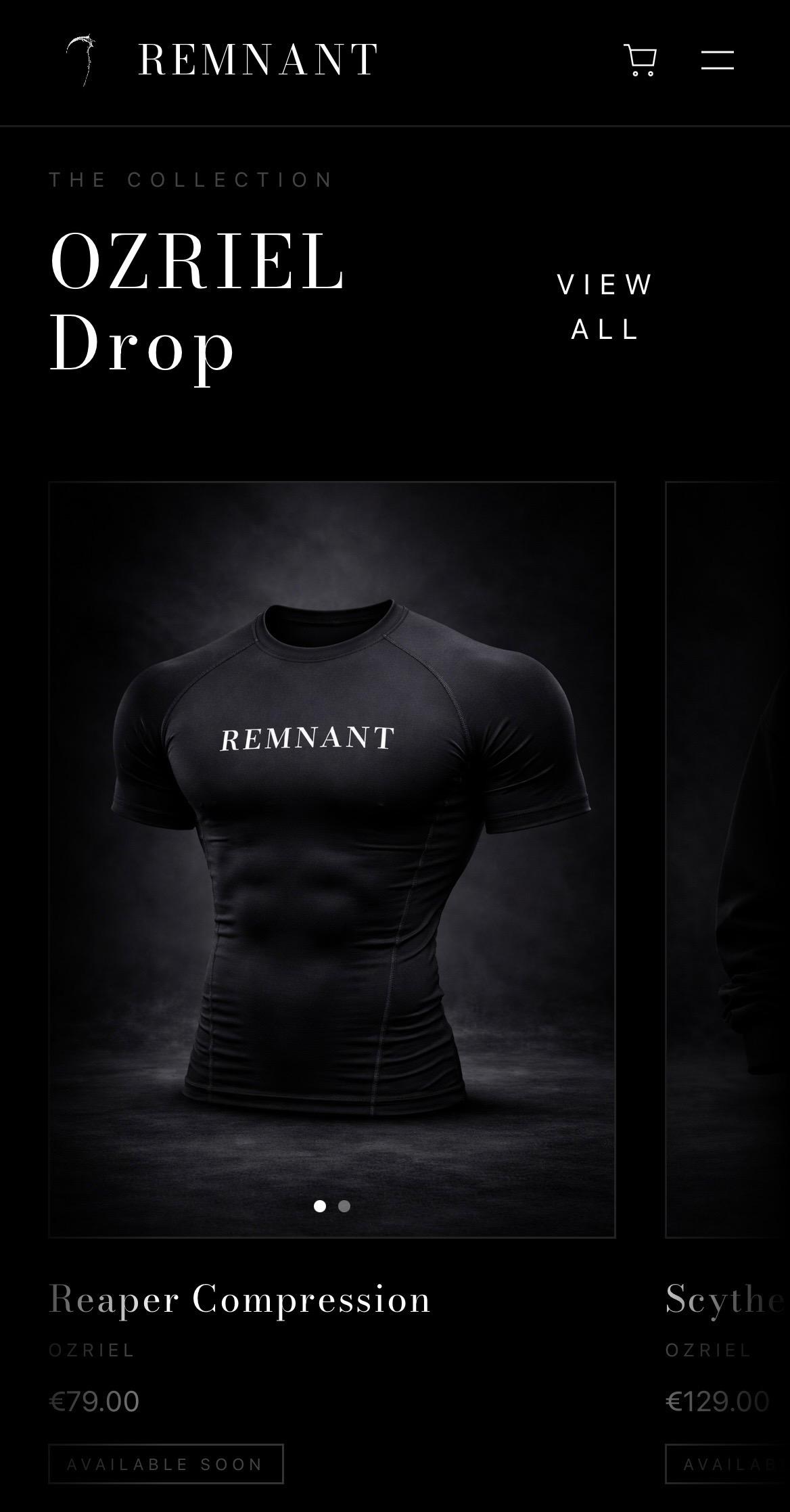 REMNANT-Clothing Produktansicht - Mobile