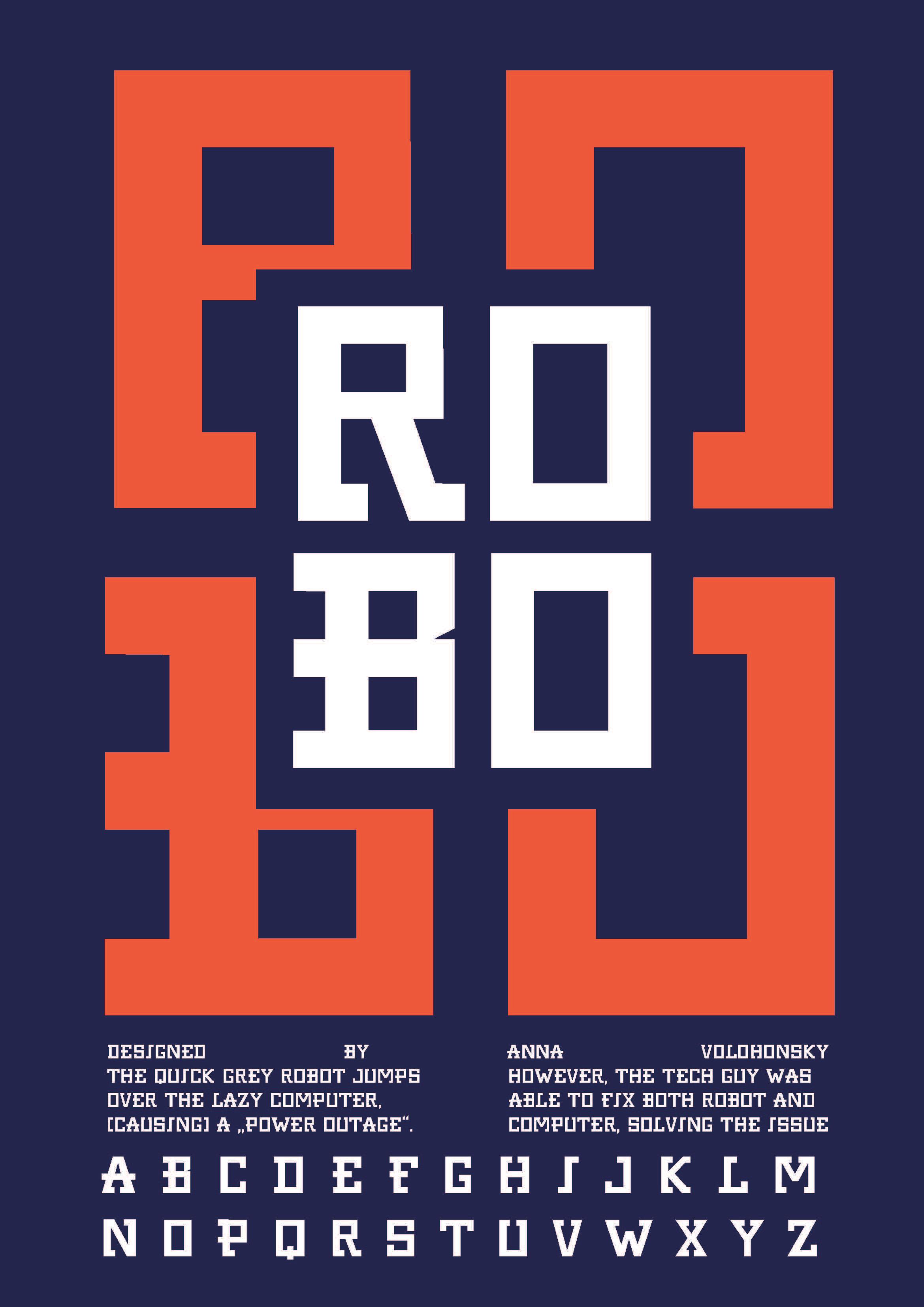 Robo Font Design