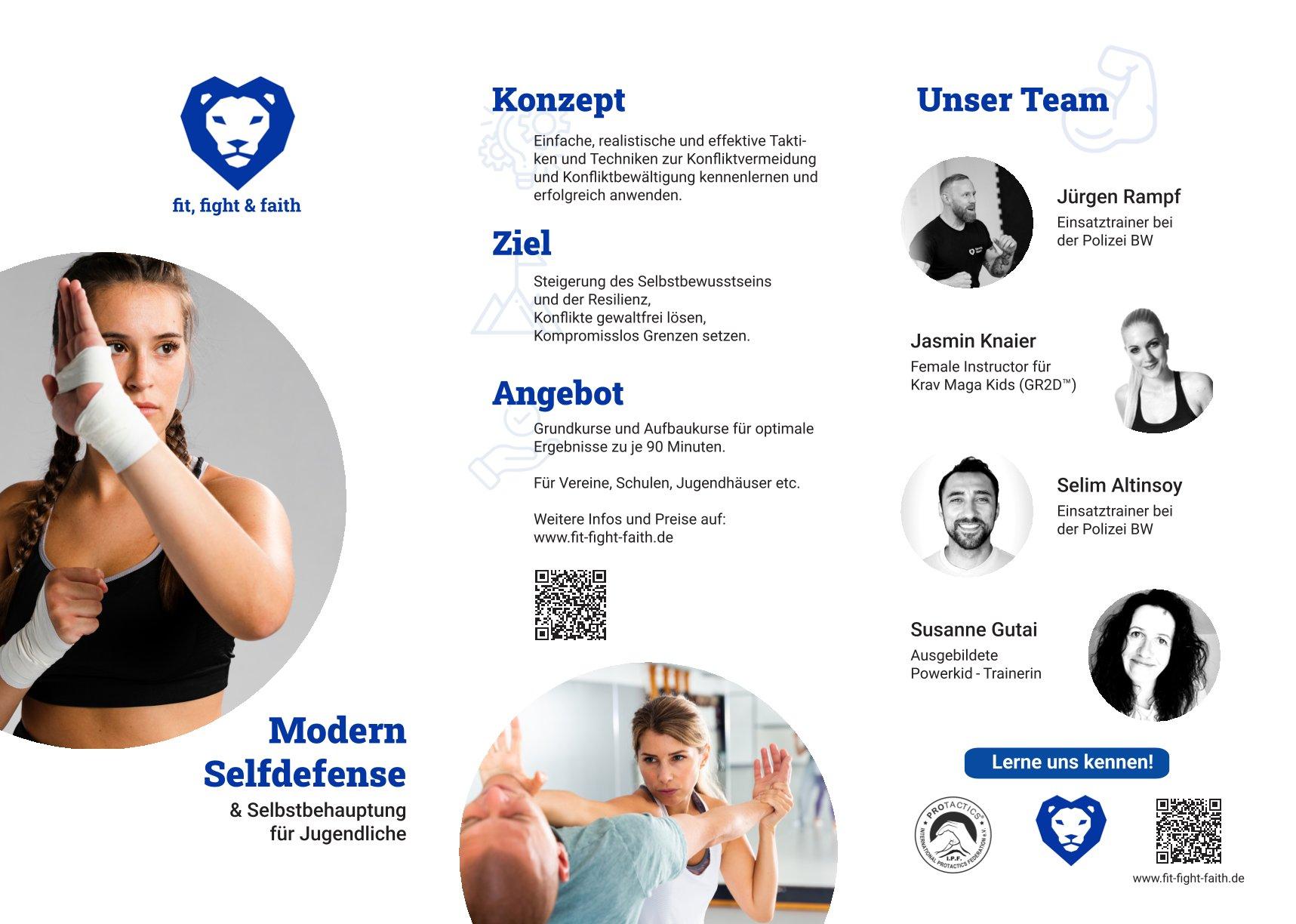 fit, fight & faith — Jugend-Flyer