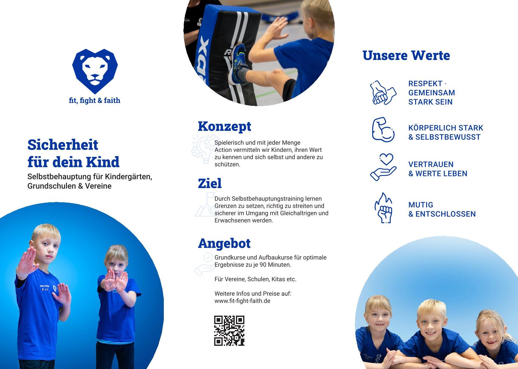 fit, fight & faith — Kinder-Flyer
